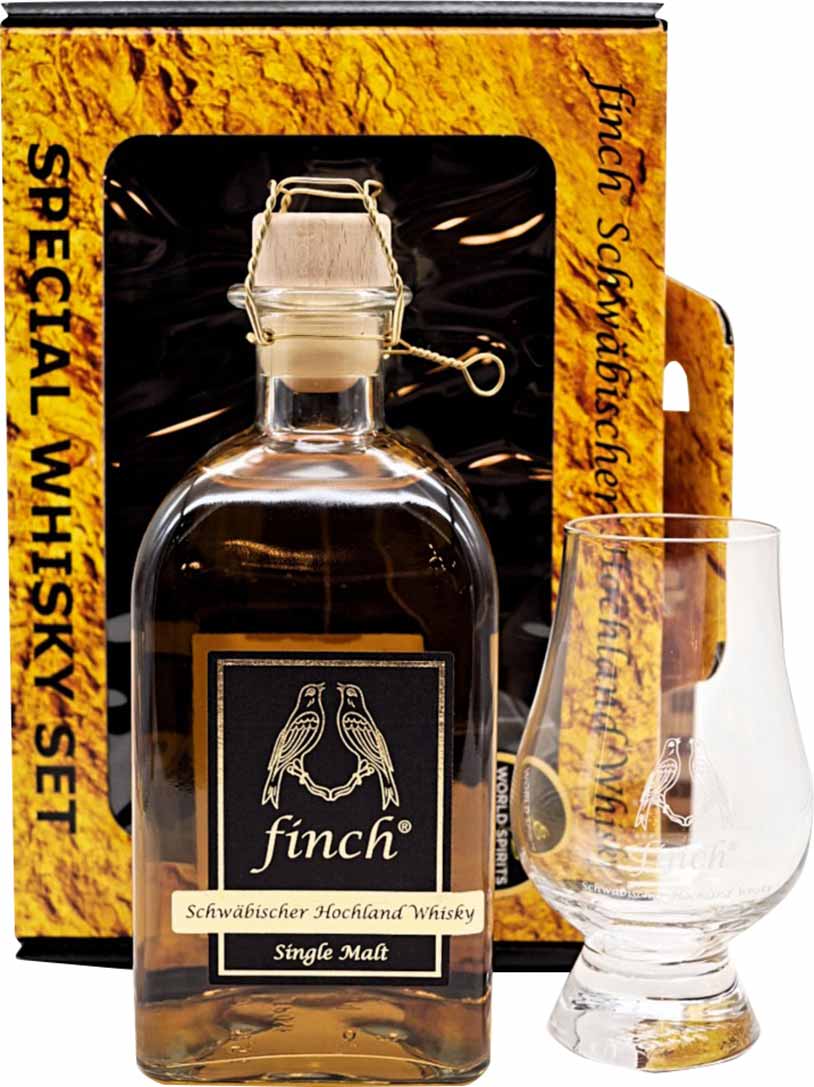Finch DC Single Malt Sherry mit Glas 42% vol Special Whisky Set